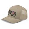 Freedom Isn't Free American Trucker Cap Khaki view 4