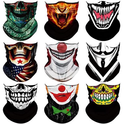 Neck Gaiter Mask,Neck Warmer Balaclava,Bandana Face Cover Gator Mask Sun UV Protection, Seamless Tube Face Scarf,Headband for Men Women Boys Girls, Head Wrap-Motorcycle Cycling Festival Outdoors