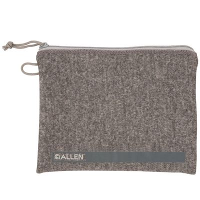 Allen Company Lockable Handgun Storage Pouch with Writeable ID Label, Full-Size 7" to 9" Handguns, Gray
