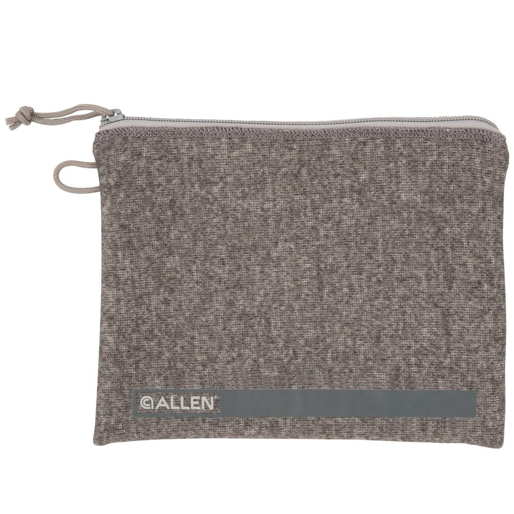 Allen Company Lockable Handgun Storage Pouch with Writeable ID Label, Full-Size 7" to 9" Handguns, Gray