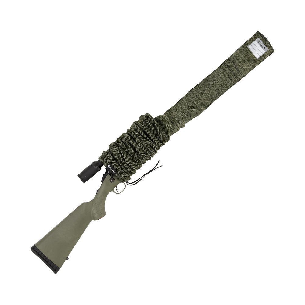 Allen Company 52" Gun Sock with Writeable ID Label, 52" Rifles with Scopes & Shotguns, Green