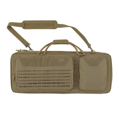 Allen Company Tac-Six 32" Lockable Squad Tactical Gun Case, Laser Cut Molle Front, Coyote