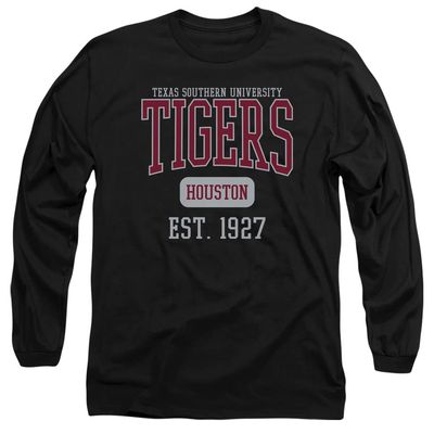 Texas Southern University Official Est. Date Unisex Adult Long-Sleeve T Shirt,Black, 3X-Large