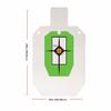 Allen Company EZ Aim Hardrock AR500 Steel Shooting Target, 3/8" Thick, IPSC Silhouette, 12" W x 20" H, White/Green/Black view 2