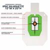 Allen Company EZ Aim Hardrock AR500 Steel Shooting Target, 3/8" Thick, IPSC Silhouette, 12" W x 20" H, White/Green/Black view 3