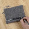 Allen Company Lockable Handgun Storage Pouch with Writeable ID Label, Compact 5" to 7" Handguns, Gray view 4