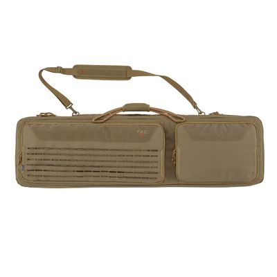 Allen Company Tac-Six 46" Lockable 2-Firearm Unit Tactical Gun Case, Laser Cut Molle Front, Coyote