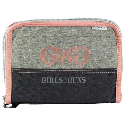 Allen Company Girls With Guns 9-Inch Lockable Roses Are Gold Handgun Case