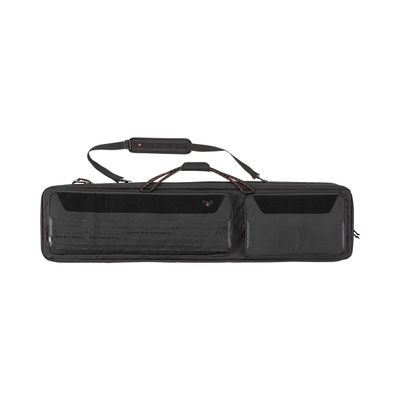 Tac-Six 55" Lockable 2-Firearm Unit Tactical Gun Case, Laser Cut Molle Front, Black