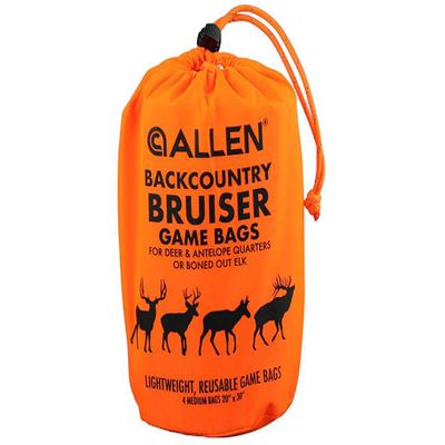 Allen Company Backcountry Quarter Bag - Reusable, Heavy-Duty, Drawstring Hunting Meat Bags - Durable Big Game Bags for Elk, Caribou, Deer - 4-Pack - 20" x 30" - White