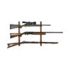 Allen Company Gun Collector Hardwood Gun Rack, Holds 3-Firearms, Brown/Black view 1