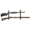 Allen Company Gun Collector Hardwood Gun Rack, Holds 2-Firearms, Brown/Black view 2