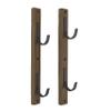 Allen Company Gun Collector Hardwood Gun Rack, Holds 2-Firearms, Brown/Black view 4