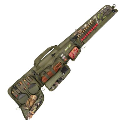 Allen Company Gear Fit Pursuit Shocker 52" Lockable Shotgun Case, Green/Mossy Oak Obsession Camo Accents