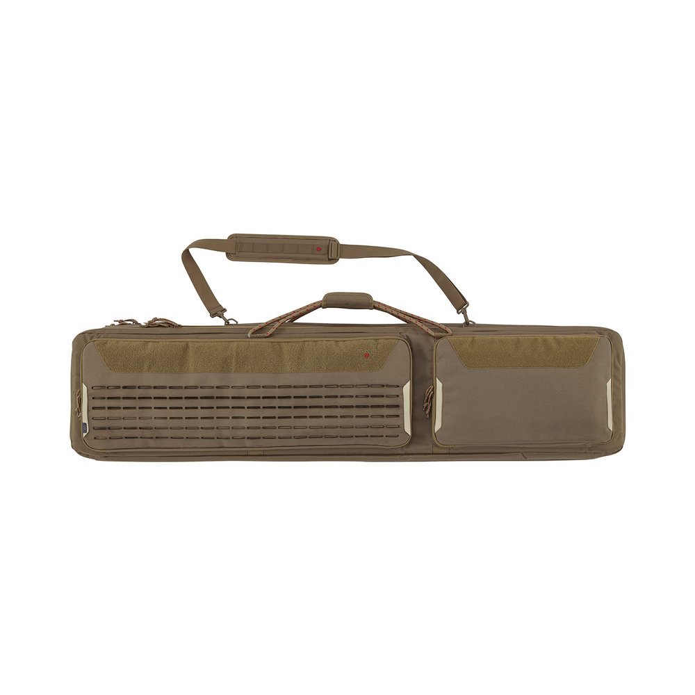 Allen Company Tac-Six 55" Lockable 2-Firearm Unit Tactical Gun Case, Laser Cut Molle Front, Coyote