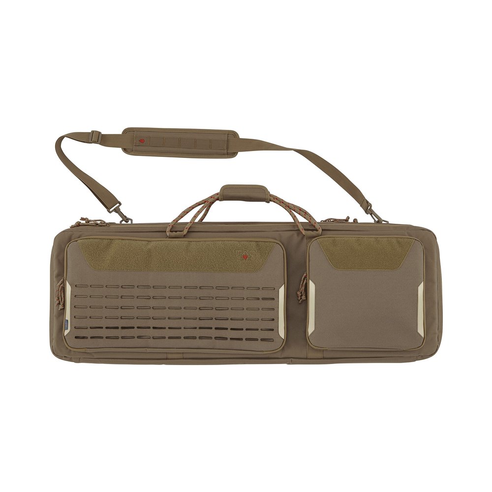 Allen Company Tac-Six 38" Lockable 2-Firearm Unit Tactical Gun Case, Laser Cut Molle Front, Coyote
