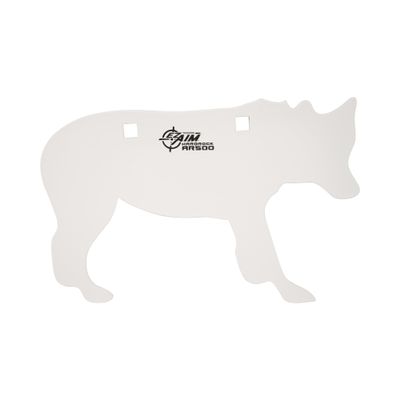 Allen Company EZ Aim AR500 Coyote Steel Shooting Gong Target, 6 lbs., White