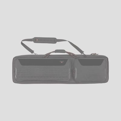 Tac-Six 46" Lockable Squad Tactical Gun Case, Laser Cut Molle Front, Black
