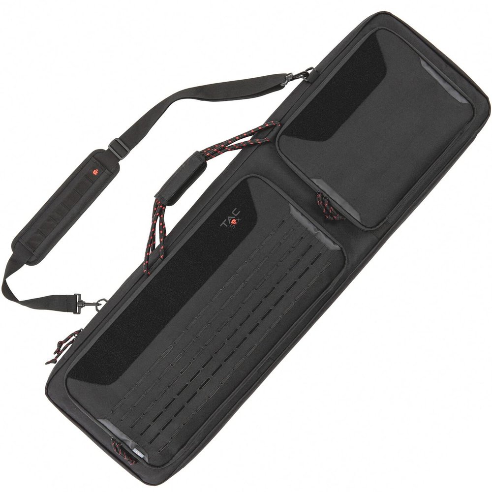 Allen Company Tac-Six 42" Lockable Squad Tactical Gun Case, Laser Cut Molle Front, Black
