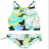 Kanu Surf Girls, Hallie UPF 50 Beach Sport Halter Tankini 2-Piece Swimsuit, Tropical Reef Black/Green, 14 view 1