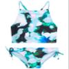 Kanu Surf Girls, Daisy UPF 50 Beach Sport Halter Tankini 2-Piece Swimsuit, Tropical Reef Black/Blue, 5 view 1
