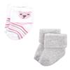 Hudson Baby baby girls Hudson Unisex Cotton Rich Newborn and Terry Socks, Bear Girl, 0-6 Months Socks, Bear Girl 8-pack, Months US view 3