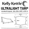 Kelly Kettle Waterproof Camping Tarp (White Ultralight Waterproof) view 1