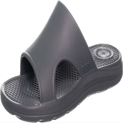 totes Men's Everywear Lightweight Waterproof Contoured Sport Slide Sandal, Mineral-Vented, 9 US