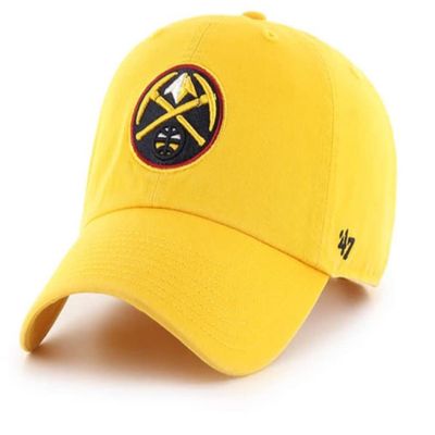 47 NBA Alternate Clean Up Adjustable Hat, One Size Fits All (Denver Nuggets Yellow)