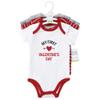 Hudson Baby baby boys Cotton Bodysuits and Toddler T Shirt Set, Valentine Heartbreaker, 0-3 Months US view 2