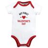 Hudson Baby baby boys Cotton Bodysuits and Toddler T Shirt Set, Valentine Heartbreaker, 0-3 Months US view 3