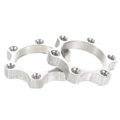2pcs Disc Brake Rotors for Bicycles Durable Flange Adapters for Mountain Bikes Easy Installation Reliable Braking Performance