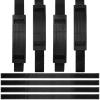8 Pieces Adjustable Hoverboard Seat Attachment Straps and 4 Hoverboard Go Cart Strap Protector Hook Loop Fastening Cable Replacement for Kart Accessories Self Balance(19.68 Inches) view 1