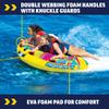 WOW Sports Prowler Starter Kit, 2 Person Boating Tube, 12v High Speed Air Pump, & 2K Tow Rope view 2
