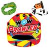 WOW Sports Prowler Starter Kit, 1 Person Boating Tube, 12v High Speed Air Pump, & 1K Tow Rope view 1