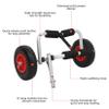 AFRONTCH Portable Lightweight Foldable Boat Kayak Carrier Canoe Dolly Tote Trolley Transport Trailer Cart Removable Wheels One Size view 2