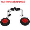 AFRONTCH Portable Lightweight Foldable Boat Kayak Carrier Canoe Dolly Tote Trolley Transport Trailer Cart Removable Wheels One Size view 4