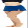 Sagester Style: 304 Figure Skating Skirt/Color: Blue, Size: M view 1