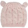 ZJXC Baby Hat Glove Set Soft Newborn Mittens Baby Girl Boys Knitted Toddler Cap Infant Winter Mitten Sets (Pink,0-3 Months) view 2