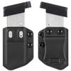 2-Pack Universal Mag Carrier IWB/OWB Magazine Holster Fit 9mm/.40 Single Stack Magazines view 2