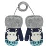 Baby Mittens Warm Mitts Infant Full Finger Gloves Magic Snow Mittens on String (Blue(Elk)) view 2