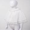 Loloda Baby Girls Hooded Floral Lace Princess Cape Cloak Christening Birthday Party Shoulder Wrap Shawl White 12-18 Months view 4