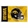 College Flags & Banners Co. Hawkeyes Football Helmet 3x5 Flag view 1