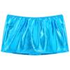 ACSUSS Women's PVC Leather Shiny Metallic Short Mini Skirt Night Club Bodycon Tight Dress Sky Blue One Size view 4