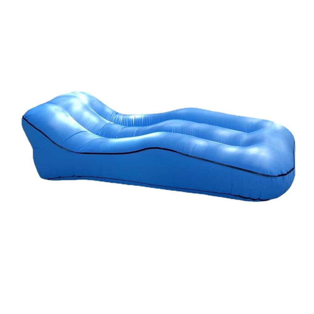 DDER Outdoor Camping Beach Seaside Nylon Single Layer Fast Inflatable Waterproof Air Recliner Air Cushion Sofa Bed