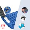 DDER Outdoor Camping with Pillow Waterproof and Moisture-Proof Foot-Type Foldable Portable Inflatable Sleeping Pad (Green) view 4