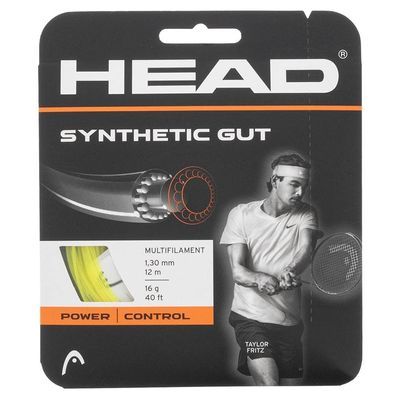 HEAD Synthetic Gut Yellow Tennis String, 17g / 1.25mm (2 Sets)
