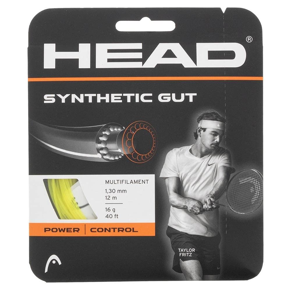 HEAD Synthetic Gut Yellow Tennis String, 17g / 1.25mm (2 Sets)
