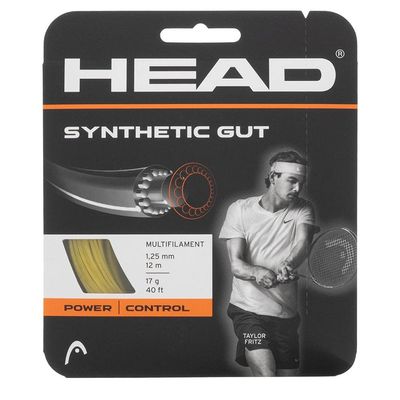 HEAD Synthetic Gut Gold Tennis String, 16g / 1.30mm (6 Sets)