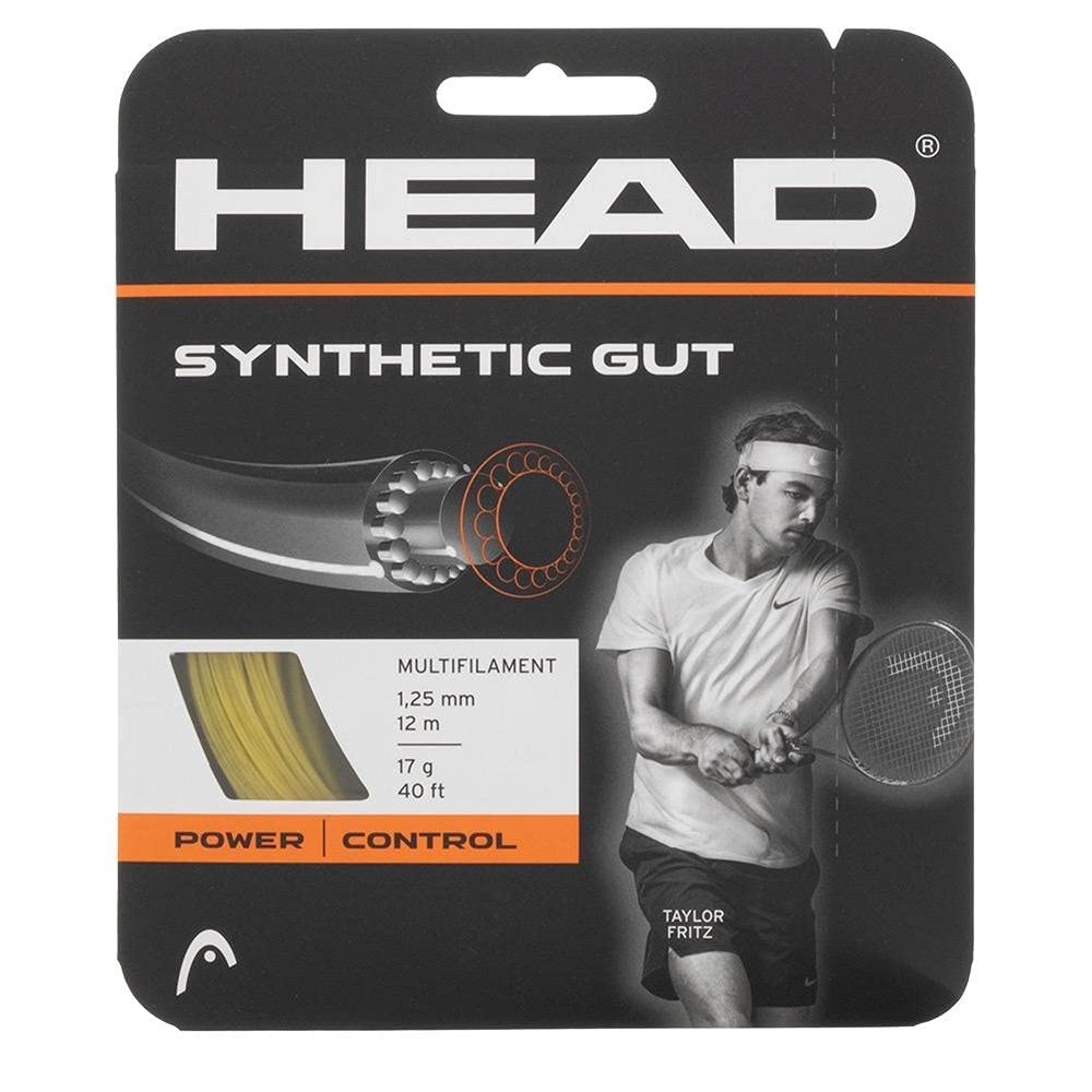 HEAD Synthetic Gut Gold Tennis String, 16g / 1.30mm (6 Sets)